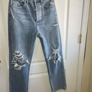 Agolde Kelly High Rise Distressed Straight Leg Jeans Sz
26” Pre-owned